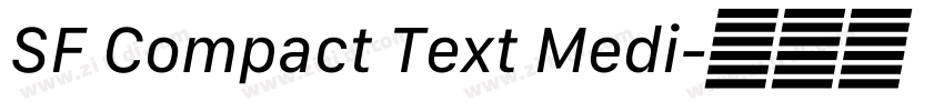 SF Compact Text Medi字体转换
